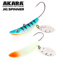 Блесна зимняя Akara Jig Spinner 40 мм 22 гр #24P