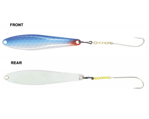 Блесна зимняя Kuusamo Jazz 65/10 #R/BLU/S-S, UV