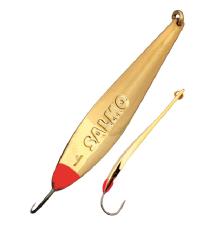 Блесна вертикальная зимняя Lucky John S-2-G с впаянным крючком, 3гр