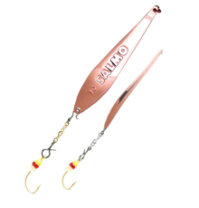 Блесна вертикальная зимняя Lucky John S-2-Z-C с цепочкой и крючком, 3.5гр