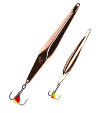 Блесна вертикальная зимняя Lucky John Shiner-C с тройником, 3.1 гр, 45 мм