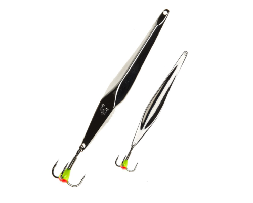 Блесна вертикальная зимняя Lucky John Shiner-S с тройником, 5.1 гр, 55 мм