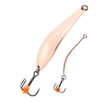 Блесна вертикальная зимняя Lucky John X-Blade-C с тройником, 7.6 гр, 55 мм