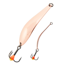 Блесна вертикальная зимняя Lucky John X-Blade-C с тройником, 3.9 гр, 45 мм