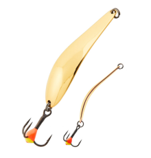 Блесна вертикальная зимняя Lucky John X-Blade-G с тройником, 7.6 гр, 55 мм