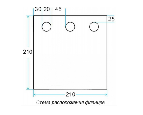 Дно гидро-термоизоляционное Лотос Куб 3 (210х210) с фланцами