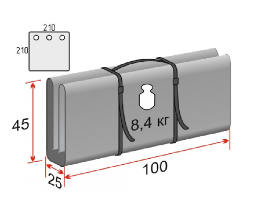 Дно гидро-термоизоляционное Лотос Куб 3 (210х210) с фланцами