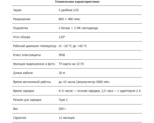 Подводная видеокамера Практик Murena Premium 5"