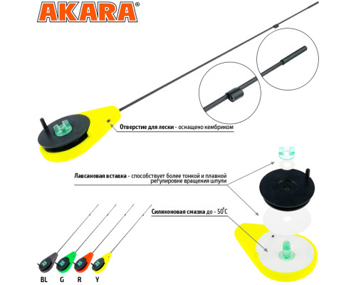 Зимняя удочка Akara BRZ 27см 1-6гр