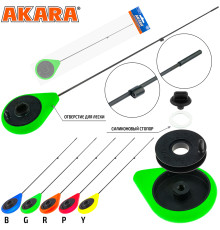Зимняя удочка Akara Prima STFZN обновленная 26см 0.5-6гр
