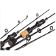 Зимняя удочка Lucky John C-Tech Zander HT, 52см