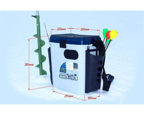 Ящик зимний Salmo 1870-К 2-х ярусный с карманами