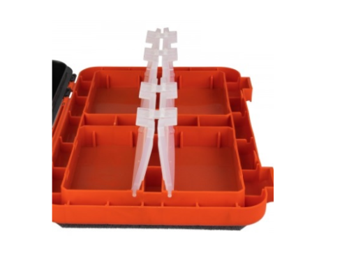 Ящик зимний рыболовный Helios FishBox односекционный, 19л оранжевый