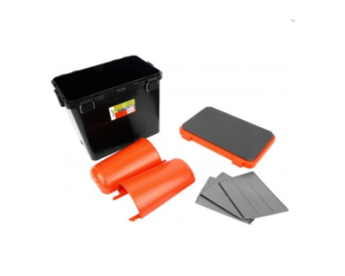 Ящик зимний рыболовный Helios FishBox односекционный, 19л оранжевый