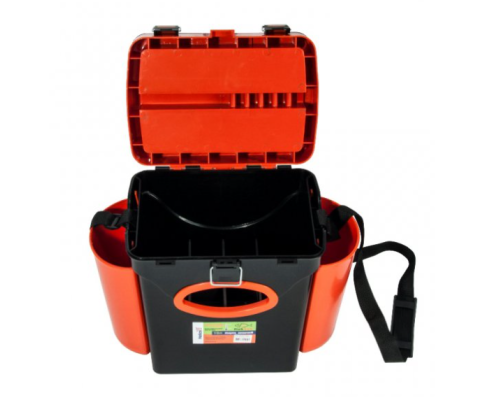 Ящик зимний рыболовный Тонар Helios FishBox (оранжевый), 10л